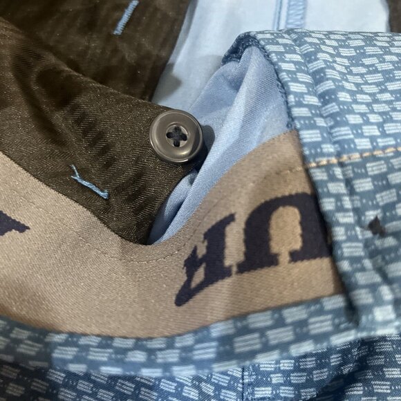 PGA Tour Blue Patterned Cargo Shorts - Picture 6 of 10